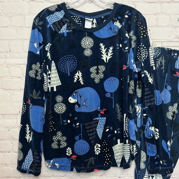 Disney Eeyore Lightweight Fleece Pajama Set - Picture 2 of 16